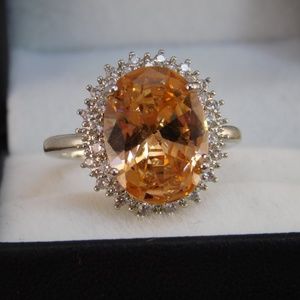 Large Topaz cocktail ring
